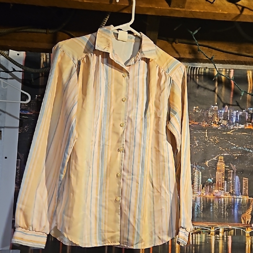 Striped Button-Up Shirt
